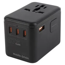 mobile origin Mobile Origin, MO-TRA67-PW5, Drinnen, AC, Schwarz - Schwarz
