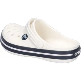 Crocs Crocband Clog Weiß/Marineblau, Größe 46, Weiß Marineblau, 29/30 EU