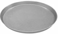 SCHNEIDER Pizzablech gelocht, Aluminium, rund, Gelochtes Backblech für eine bessere Luftzirkulation beim Backen, 1 Blech, Ø 42 cm