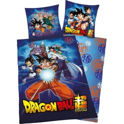 Kinderbettwäsche Dragonball, Renforcé, 2 teilig, mit Dragonball Motiv blau