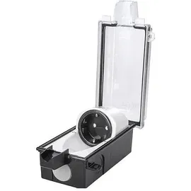 Inter Bär InterBär 9015-001.01 Aufputz-Steckdose abschließbar IP44 Schwarz, Transparent