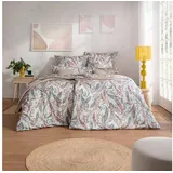 Estella Bettwäsche Estella Mako-Satin Bettwäsche 155x220 Adora grün brunt creme Paisley, Mako-Satin, 2 teilig, für Sommer und Winter bunt