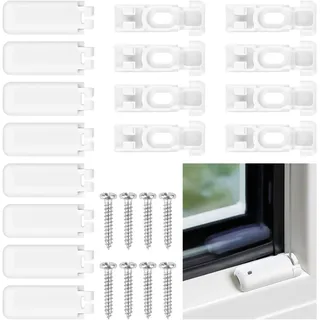 8 Stück Plissee Halterung, Spannschuhe Für Verspannte Plissees,Plissee Ersatzteile, Plissee Ersatzteile Klemmträger plissee zum kleben Für Plissees Stick & Fix Klebeplatten