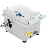 Mini Tischkreissäge - stufenlos 4000–9000 U/min - 96 W Kupfermotor - Schnitttiefe 0–29 mm - 0–180° Winkelanschlag - EU-Stecker - Silber