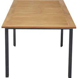 LC Garden Unicamo Ausziehtisch 180 x 90 x 75 cm Aluminium/Teak Natur