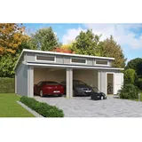 Lasita Maja Lasita Garage Hawaii ohne Tore 780 cm x 520 cm Lichtgrau