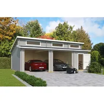 Lasita Maja Lasita Garage Hawaii ohne Tore 780 cm x 520 cm Lichtgrau
