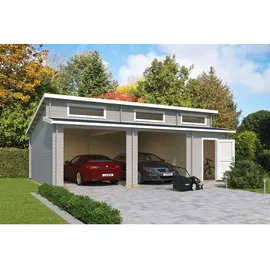 Lasita Maja Lasita Garage Hawaii ohne Tore 780 cm x 520 cm Lichtgrau