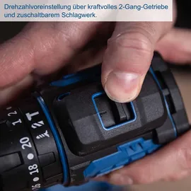 SCHEPPACH Akku-Schlagbohrschrauber 20V inkl. 2-Gang-Getriebe