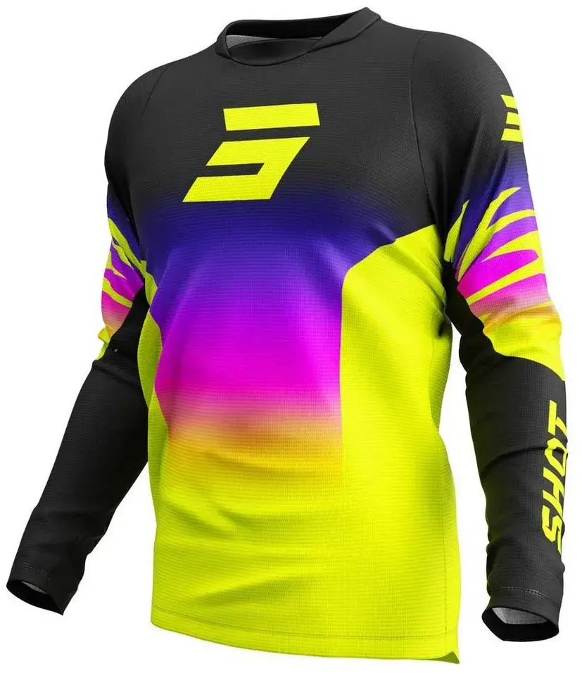 Shot Devo X-trem Langarm-trikot - Neon Yellow - XS