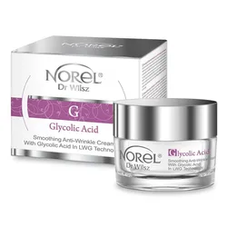 Norel Glättende Anti - Falten Creme mit Glycolsäure in LWG Technologie Nachtcreme 50 ml