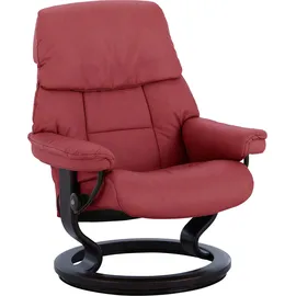 Stressless Relaxsessel "Ruby", rot (cherry paloma), B:74cm H:97cm T:74cm, Leder BATICK: BATICK ist ein leicht korrigiertes, durchgefärbtes und genarbtes Möbelleder, bei dem die meisten Unebenheiten und Spuren in der Regel entfernt wurden.