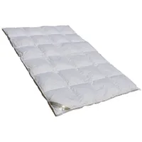 Betten Hofmann White Sibiria Schneegänseflaum Daunendecke mit Außensteg 6x7 240x220 cm - Weiß