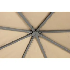Tepro Pavillon-Ersatzdach TEPRO "für Pavillon Marabo, grau", grau (taupe), Pavillondächer, BxT: 305x305 cm