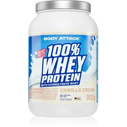 Body Attack 100% Whey-Protein Molkenprotein Geschmack Vanilla 900 g