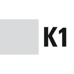 Aufkleber I Kennzeichnung für elektrische Betriebsmittel K1, Folie, selbstklebend, 57x25mm, 6/Bogen