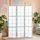 Homestyle4u Paravent Grau Holz, 132x179x2 cm, Wohnzimmer, Raumteiler & Paravents, Paravents