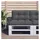 vidaXL Palettenkissen 70 x 40 x 12 cm anthrazit 1 St.