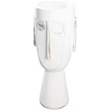 Gilde Übertopf XXL Gesicht "Face" 45 x 40 x 106 cm Weiß