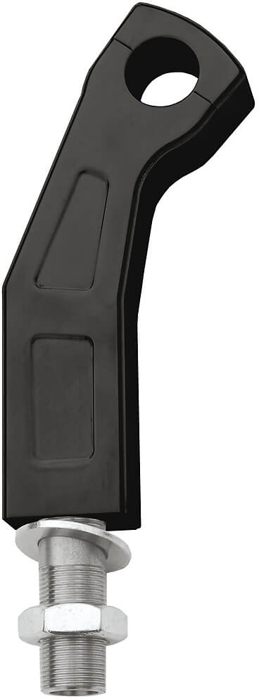 Ritz Alu riser gebogen stijl, zwart, 150 mm, 1 inch, met interne kabelgeleider, zwart