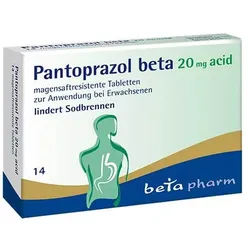 Pantoprazol beta 20 mg acid magensaftresistent Tabletten