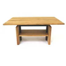Paroli Couchtisch Massivholz höhenverstellbar Eiche 105 x 47 x 65 cm