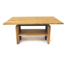 Paroli Couchtisch Massivholz höhenverstellbar Eiche 105 x 47 x 65 cm