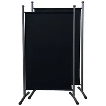 Quick Star Paravent 2 Stück Stellwand 180x78cm Schwarz (2 Stück) schwarz 78 cm x 180 cm