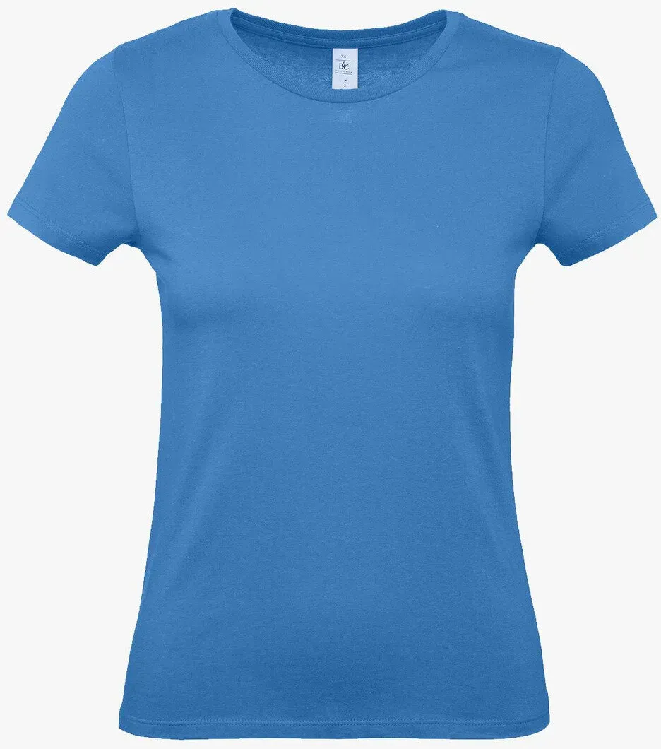 B&C - #E150 Damen T-Shirt - Azure / XS
