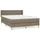 vidaXL Boxspringbett 140 x 200 cm Taupe