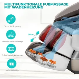 Naipo Aspria Massagesessel, Tai Chi Massagestuhl für Ganzkörpermassage mit Wärmetherapie, Meister für Nacken- und Schultermassage, für Zuhause, Hotels, Salons, Büros verwenden