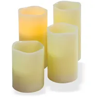 DEMA LED-Kerzen-Set 4 St. weiß