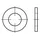 Industrial Quality Supplies Flache Scheiben Kunstoff PA 2,5 mm (2,7 x 6 x 0,5) ohne Fase Form A