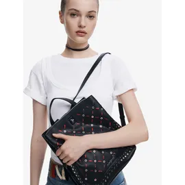DESIGUAL Yankee Metal Patch Sumy Mini Backpack Schwarz