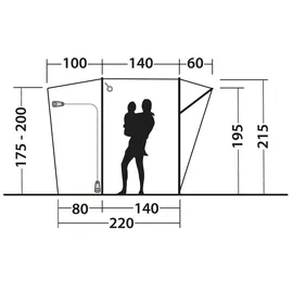 Outwell Seacrest Busvorzelt Grau