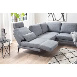 Candy 3C Candy Ecksofa Kairo Multifunktion-Sofa, bequem und viele Komfortfunktionen, L-Form, inklusive Drehsitz-, Armlehnen- und Rückenverstellung blau