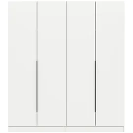 Möbel Boss Drehtürenschrank KOPENHAGEN 160 x 181 x 52 cm Weiß