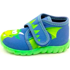 Fischer Markenschuh Hausschuhe Blau 20