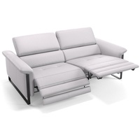 Sofanella 2-Sitzer Leder Palma, Relaxsofa, Designsofa, Designer Couch, Italienisches Sofa, 2er Sofa weiß