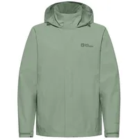 Jack Wolfskin Regenjacke Trailtime 2-Lagen (wasserdicht, atmungsaktiv) hellgrün Herren