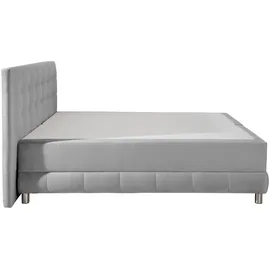 Home Affaire Boxbett HOME AFFAIRE "Vaasa", silber, B:214cm L:230cm, Komplettbetten, inkl. Bettkasten & Topper, XXL-Ausführung, Überlänge 220 cm