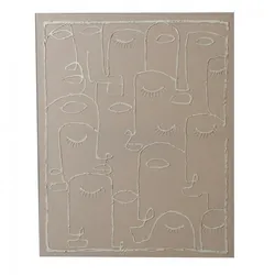 Mehrgesichtige Leinwand 80x100 cm - Braun Rechteck Holz Amadeus 80x2.80 cm
