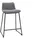 miliboo Barhocker H65 cm grau gepolstert