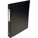 Exacompta 51381E 10er Pack Ringbücher aus festem Karton 1,8mm PP 4Ring 25mm für DIN A4 Schwarz