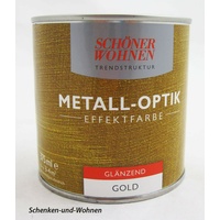 Metall-Optik-Effektfarbe Gold glänzend, 375 ml