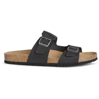 GEOX Herren U Sandal Ghita B Sandalen,Schwarz,45 EU
