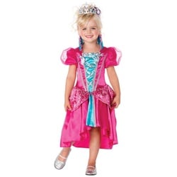 Leg Avenue Kostüm Märchenkönigin Kostüm für Kinder, Süßes Prinzessinnenkleid mit glänzenden Akzenten rosa 110-116