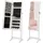 Songmics Schmuckschrank, Spiegelschrank, Standspiegel, GanzkÖrperspiegel, Geschenk, einfacher Aufbau, weiß JJC69WT