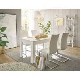 Home Affaire Esstisch HOME AFFAIRE "RAVENNA", weiß (pinie weiß dekor), B:160cm H:76cm T:90cm, Tische, Esstisch, im zeitlosen Landhausstil, Breite 160 cm