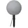 StarTrading Kugelleuchte Kunststoff D: 30 cm 1x E27 grau